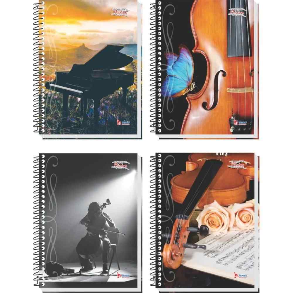 CADERNO MUSICA C.D. TAMOIO 100FLS